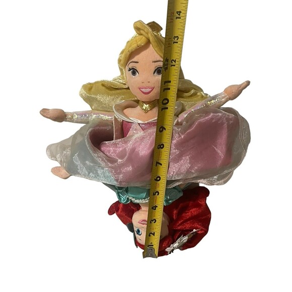 Disney Princess Ariel & Aurora Reversible Topsy Turvy Plush Flip Doll 15" - Picture 4 of 12
